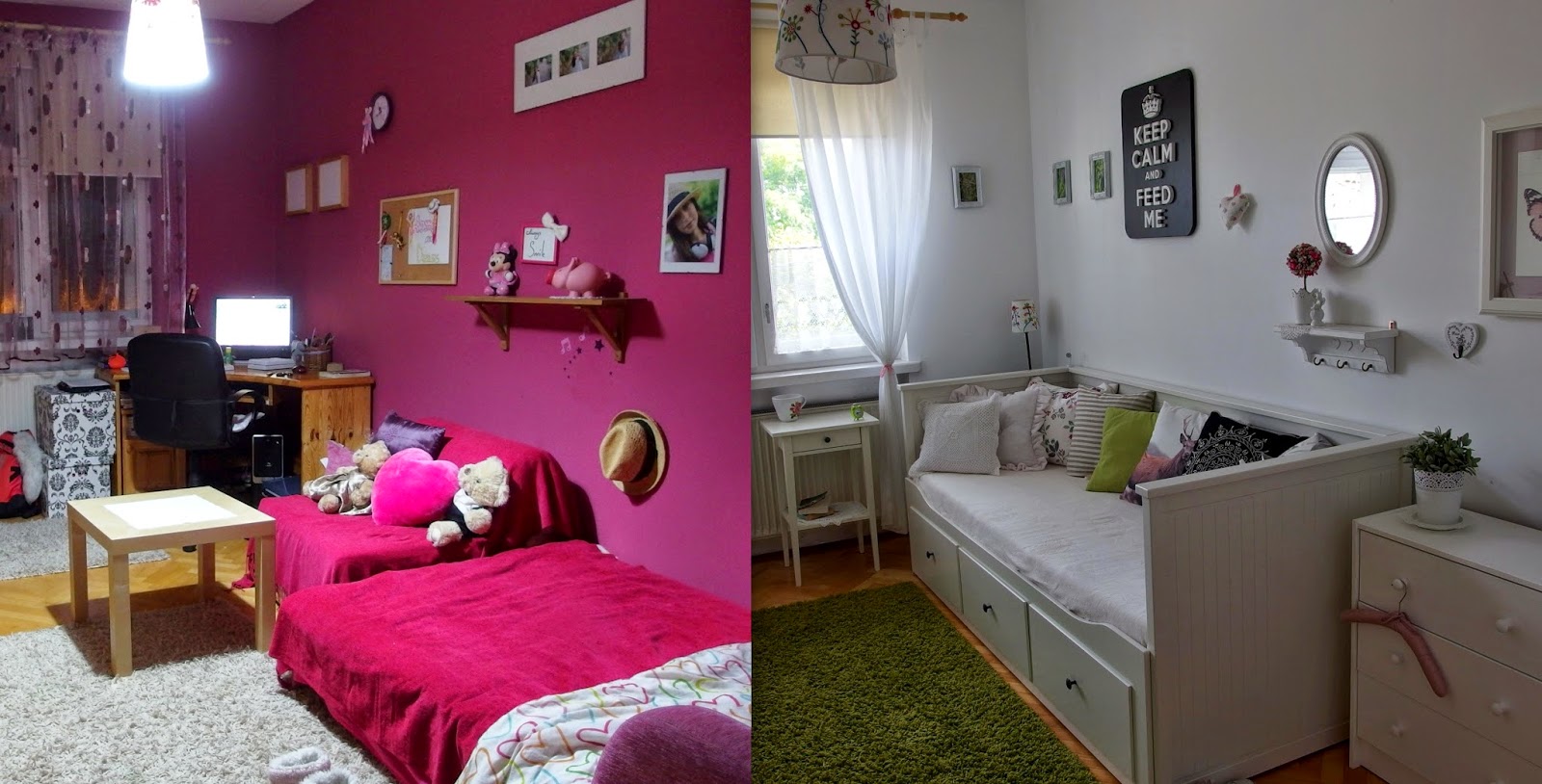 До и после детская комната скандинавский стиль белый цвет